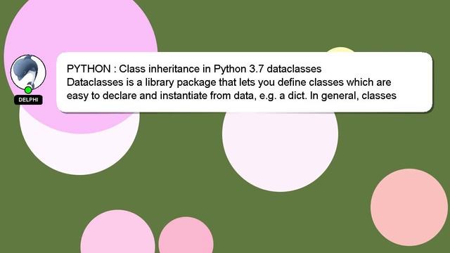 PYTHON : Class inheritance in Python 3.7 dataclasses