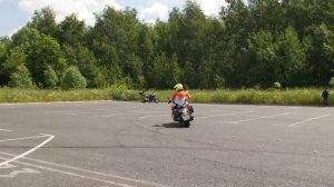 Упражнения для тяжелых мотоциклов (на Kawasaki Vulcan 1700). "Лестница".