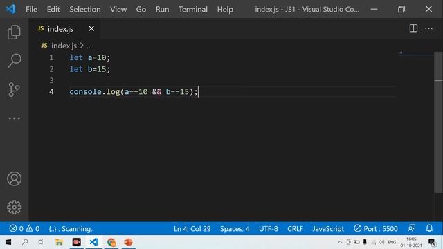 JavaScript tutorials for beginners in Hindi #12 |Logical operators | JavaScript Operators