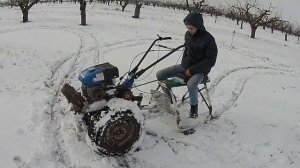 Мотоблок на цепях апгрейд саней