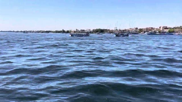 Egypt. Luxor.Nile river. Прогулка по реке Нил. смотреть онлайн