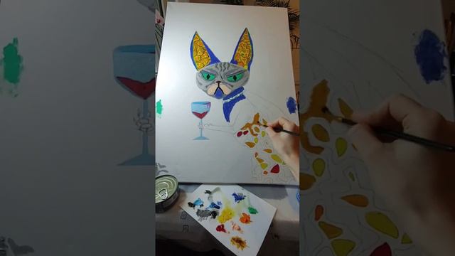 How to draw a sphinx cat?