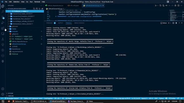 Github Repository Cloner - Python - Pandas смотреть онлайн