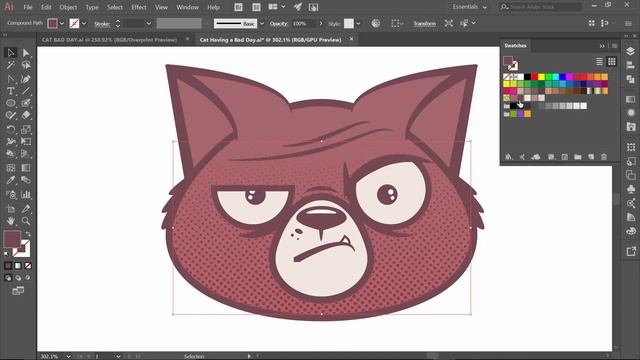 Adobe Illustrator CC Tutorial Adding Halftone Effects