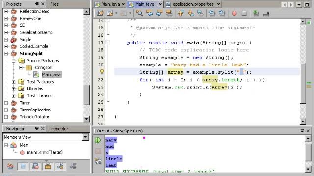 String Split with Java