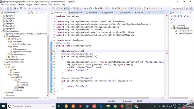 Spring MVC Form Tag Library with Spring Validation | Spring MVC Tutorial in Hindi | #16