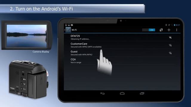 Panasonic - Camcorders - HC-V550K, HC-V750K, HC-W850 - Connecting to an Android device using WPS. смотреть онлайн