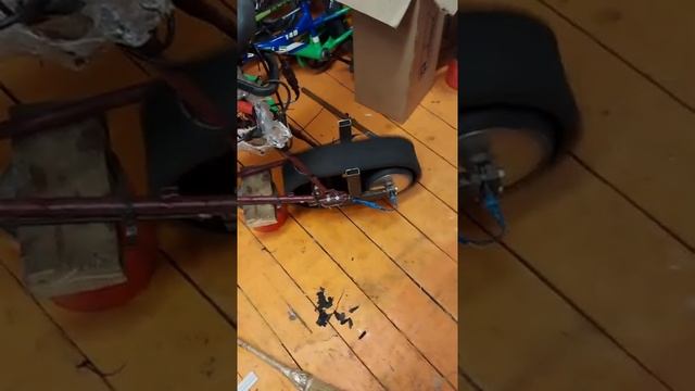 Гусеничный байк, первый запуск.