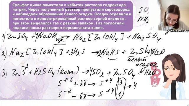 Химические свойства цинка и алюминия| Задания формата 31| ЕГЭ ПО ХИМИИ смотреть онлайн
