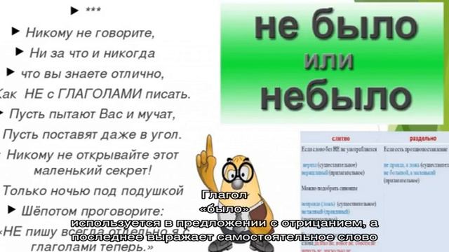 Как писать слово НЕ БЫЛО: слитно или раздельно? смотреть онлайн
