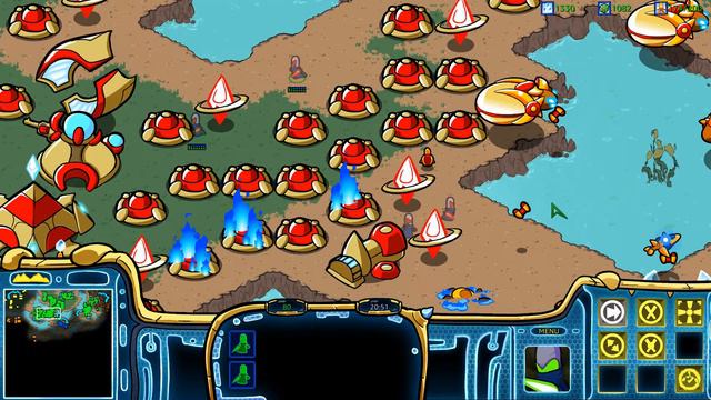 1 (Protoss) vs 7 Computers (All Protoss) on Starcraft: Cartooned