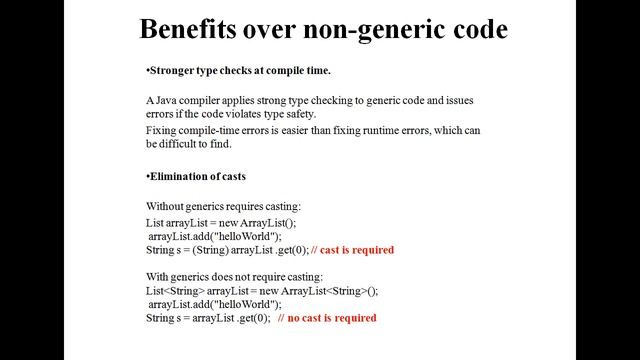 Generic in java смотреть онлайн