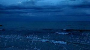 Гроза на море ночью в Приморском посаде