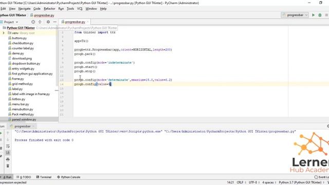 Progress Bars With Tkinter - Python Tkinter GUI Tutorial | Python GUI progress bar
