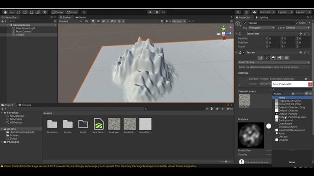 How to Paint Texture, Add Grass & Flowers to Terrain in Unity 2021. Ep#2 смотреть онлайн