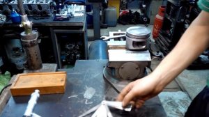 Правильная устновка поршневых колец на поршень (replacement piston rings)