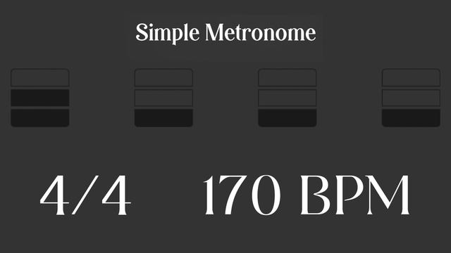Metronome - 170 BPM смотреть онлайн