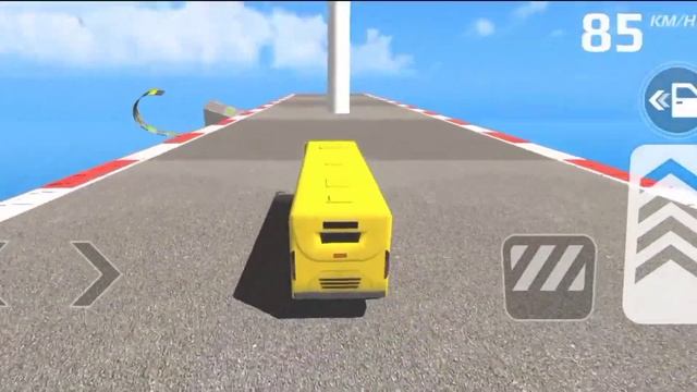 Yellow Bus Stunt Games - School Bus - Bus Drive - Android Gameplay