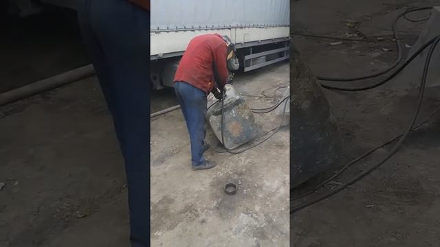 Как без выпаривания заварить топливный бак.