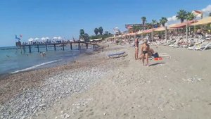 Пляж Турклер Аланья Турция отеля Club Mermaid (Клуб Мермаид)
