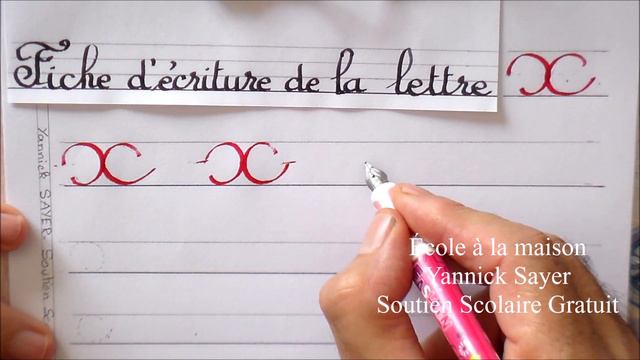 Fiche d'écriture à imprimer | Exercice GS CP CE1 lettre x # 25 смотреть онлайн