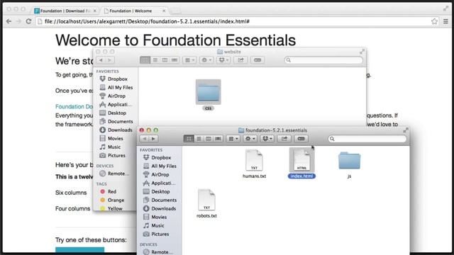 Build a Responsive Website with a Modern Flat Design - Foundation Front End Framework смотреть онлайн