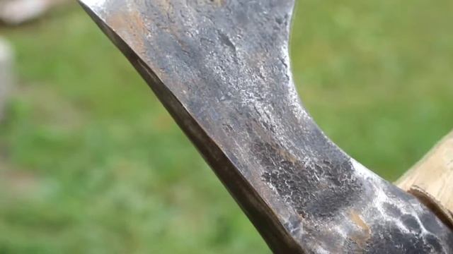 Log Splitter Axe (passed a test). Топор-колун кованый (тест). смотреть онлайн