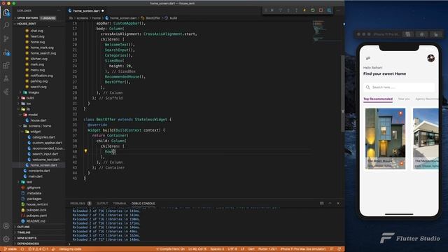 Flutter UI - House Rent App UI - SpeedCode