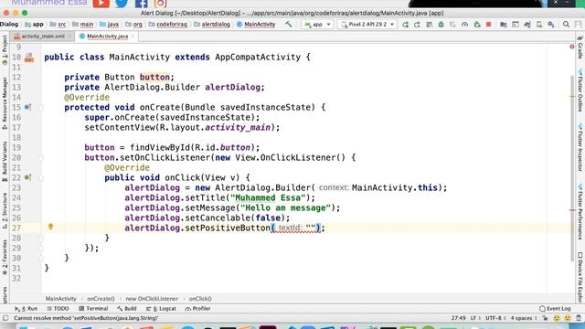 38 Android Studio AlertDialog with Java смотреть онлайн