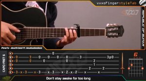 Powfu - death bed (coffee for your head) ft. beabadoobee - Fingerstyle Guitar Cover + TABS Tutorial