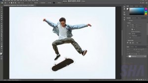 Removing object using patch tool in Photoshop