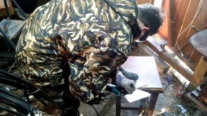 Самодельный уличный фонарь.