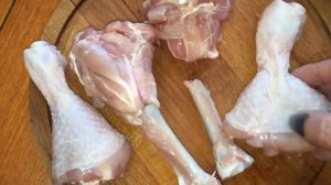 Куриные голени фаршированные грибами. Очень вкусно!