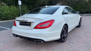 Mercedes Benz CLS 63 AMG 5.5 V8 Biturbo Monster. Diamond White.