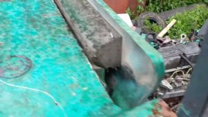 Погрузчик Mitsubishi, подготовка к ремонту двигателя S4Q2 .часть первая