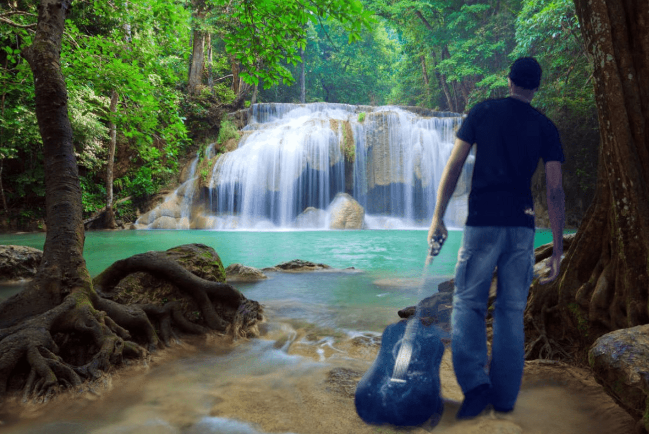 Музыка для релаксации, медитации и красивые водопады Земли. Шум воды и звучание гитары успокаивают