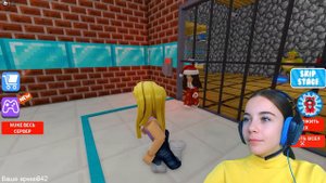 ПОБЕГ ИЗ МАЙНКРАФТА С АЛЁНОЙ в ROBLOX!