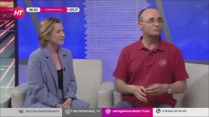 Представители «365 дней ТВ» на Новгородском областном телевидении