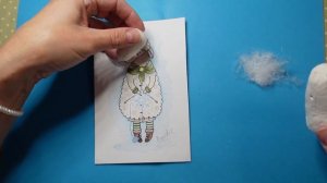 МК Ёлочная ватная игрушка  "Овечка" Часть 3.  DIY Cotton wool Christmas Ornament '' Sheep'' Part 3.