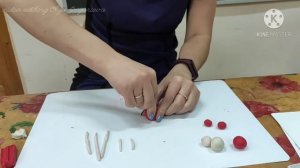 Как слепить Деда Мороза из пластилина. Занятие 4./DIY made of plasticine - Santa Claus