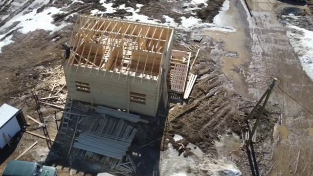 Строительство,Сыктывкар, дом из бруса,монтаж  кровли компания СтройКоми