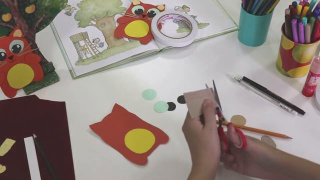 Мастер-класс книжная закладка в технике аппликации  «Котёнок» смотреть онлайн