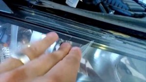 Демонтаж защитной пленки с фар Skoda Rapid