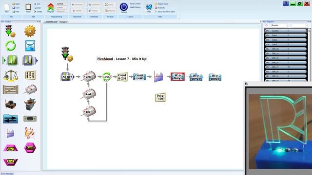 PicoMood Flowchart Programming Lesson 7 Mix It Up! смотреть онлайн