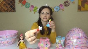 Принцессы  Дисней огромное яйцо с сюрпризами Бель Аврора Золушка набор с Белоснежкой Disney Princes