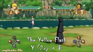 Naruto Ultimate Ninja Storm 3 Minato Namikaze Complete Moveset with Command List