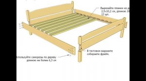 Кровать своими руками чертежи