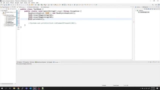 Doubly Linked List in Java: Java Program смотреть онлайн
