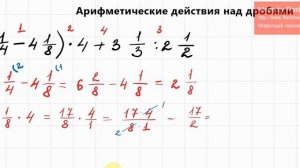 Как считать дроби? Действия с обыкновенными дробями.