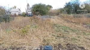 Косим бурьяны мотоблоком при помощи роторной косилки.